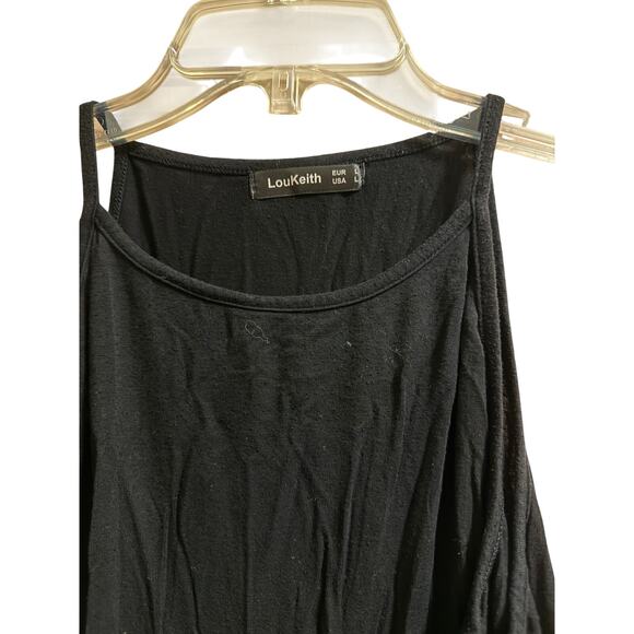 LouKeith Black Minimalist Tank Top - Size Large - Picture 3 of 6